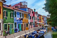 Bunte Häuser auf Burano